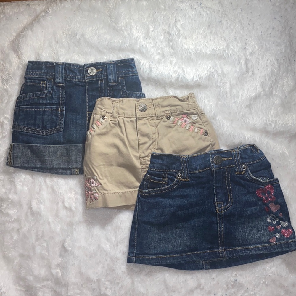 Bundle 3 denim skirts